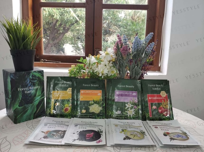 Forest Beauty - Botanical Floral Fruit Tea Rejuvenating Revival Masks Gift Set, 20 pcs, 960 g, 4710751666009