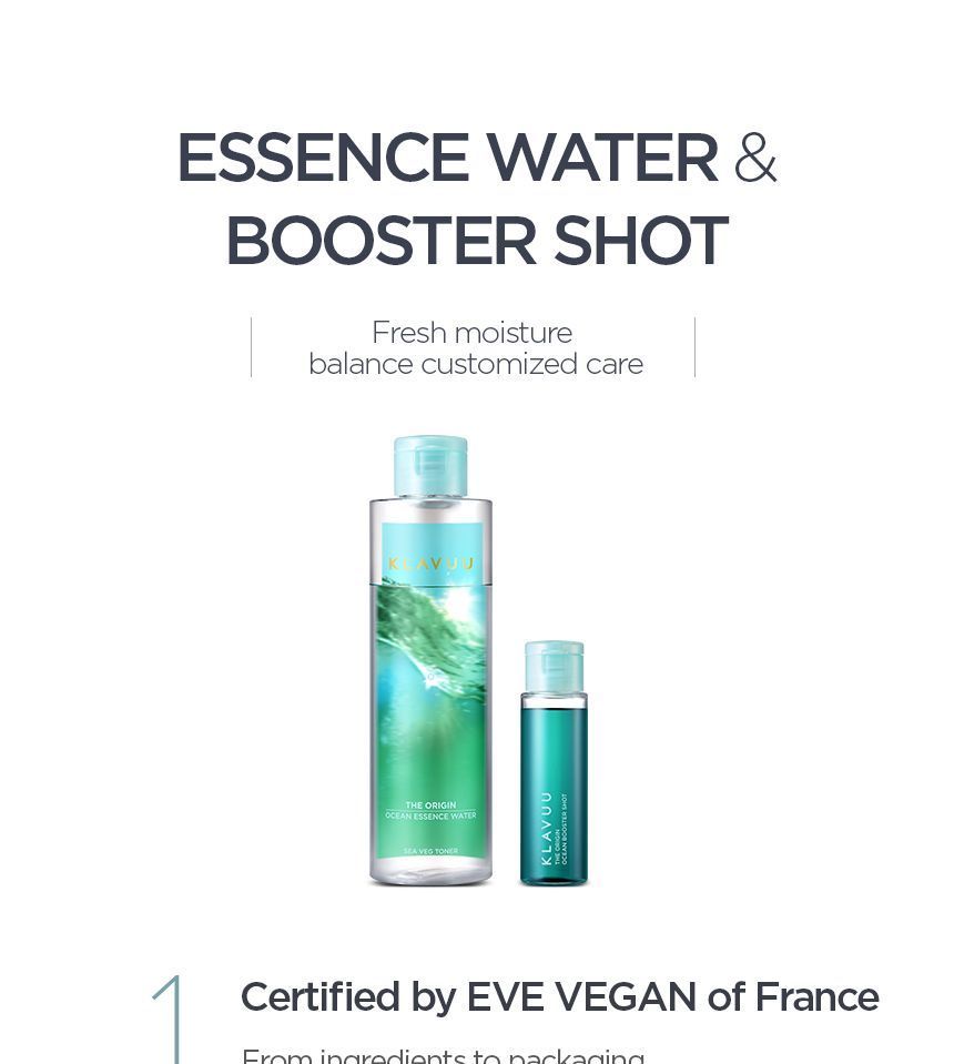 KLAVUU - The Origin Ocean Essence Water & Ocean Booster Shot, 1 set, 276 g, 8809482365391
