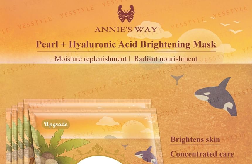 Annie’s Way - Pearl Hyaluronic Acid Brightening Mask, 10 pcs, 300 g, 4712757599848