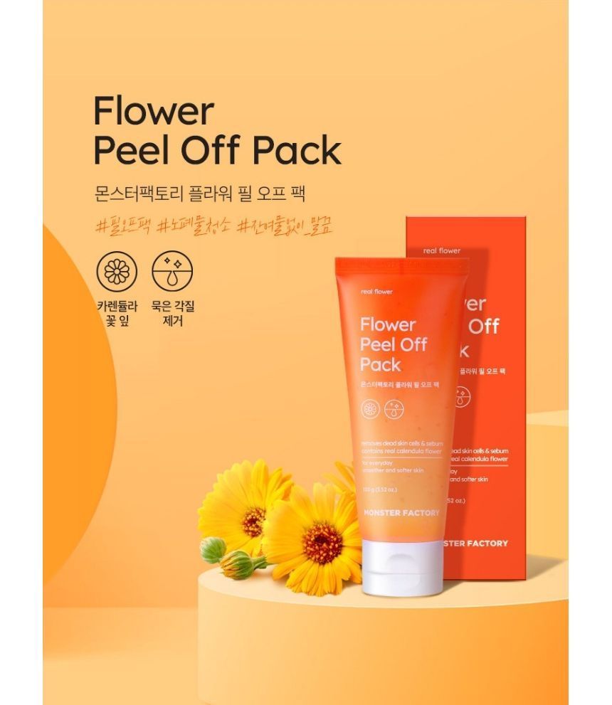 MONSTER FACTORY - Flower Peel Off Pack, 100g, 250 g, 8809665913357