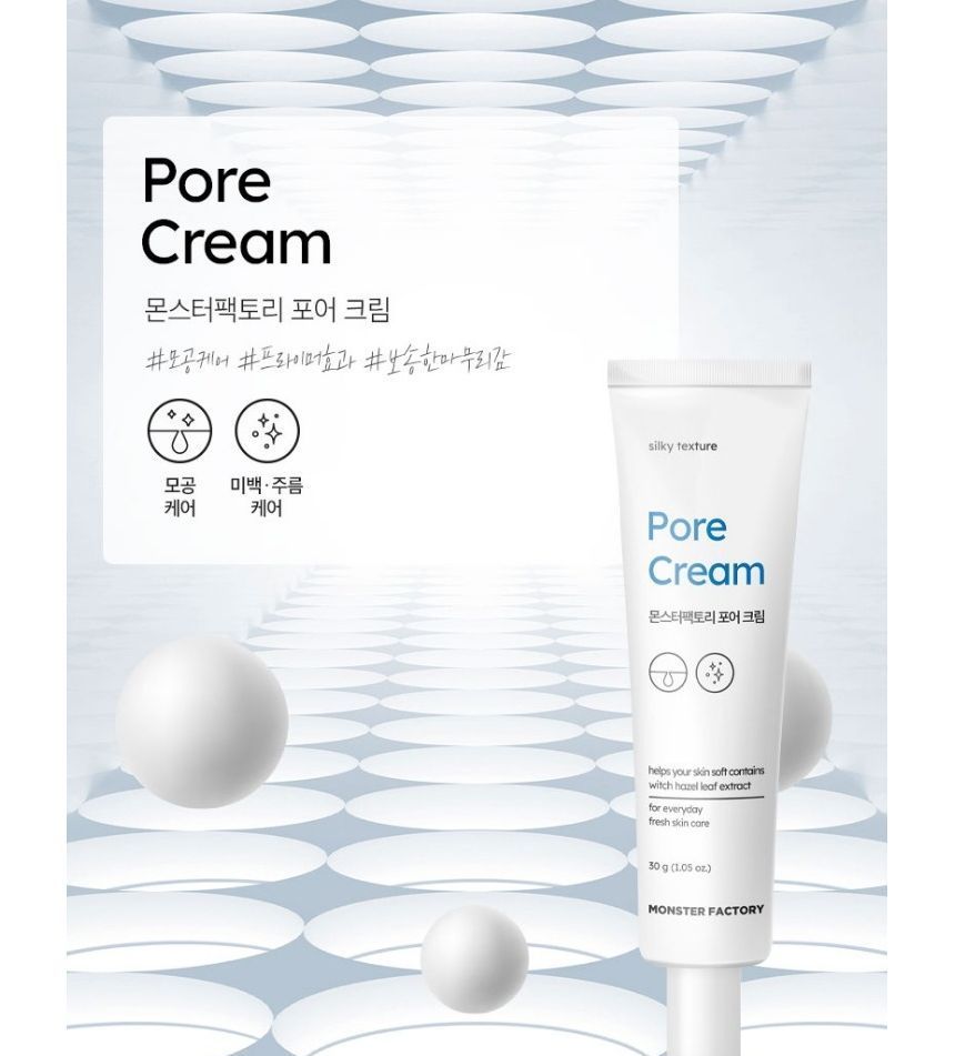 MONSTER FACTORY - Pore Cream, 30g, 80 g, 8809665915528