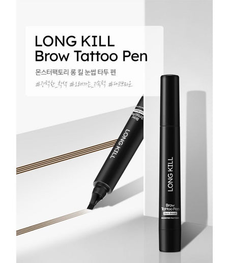 MONSTER FACTORY - Long Kill Brow Tattoo Pen, 2g, 17 g, 8809665916099