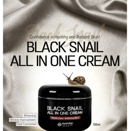 eyeNlip - Black Snail All In One Cream Mini, 15ml, 50 g, 