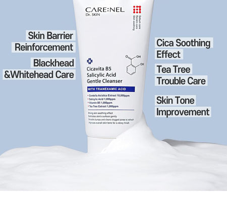 CARE:NEL - Cicavita B5 Salicylic Acid Gentle Cleanser, 150ml, 380 g, 8809915630003