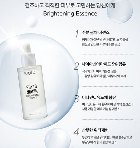 Nacific - Phyto Niacin Brightening Essence, 50ml, 118 g, 8809517463863