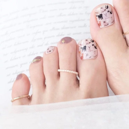 Lunacaca - Cat Kingdom Toenail Art Sticker, 24 pcs, 50 g, 4892022002101