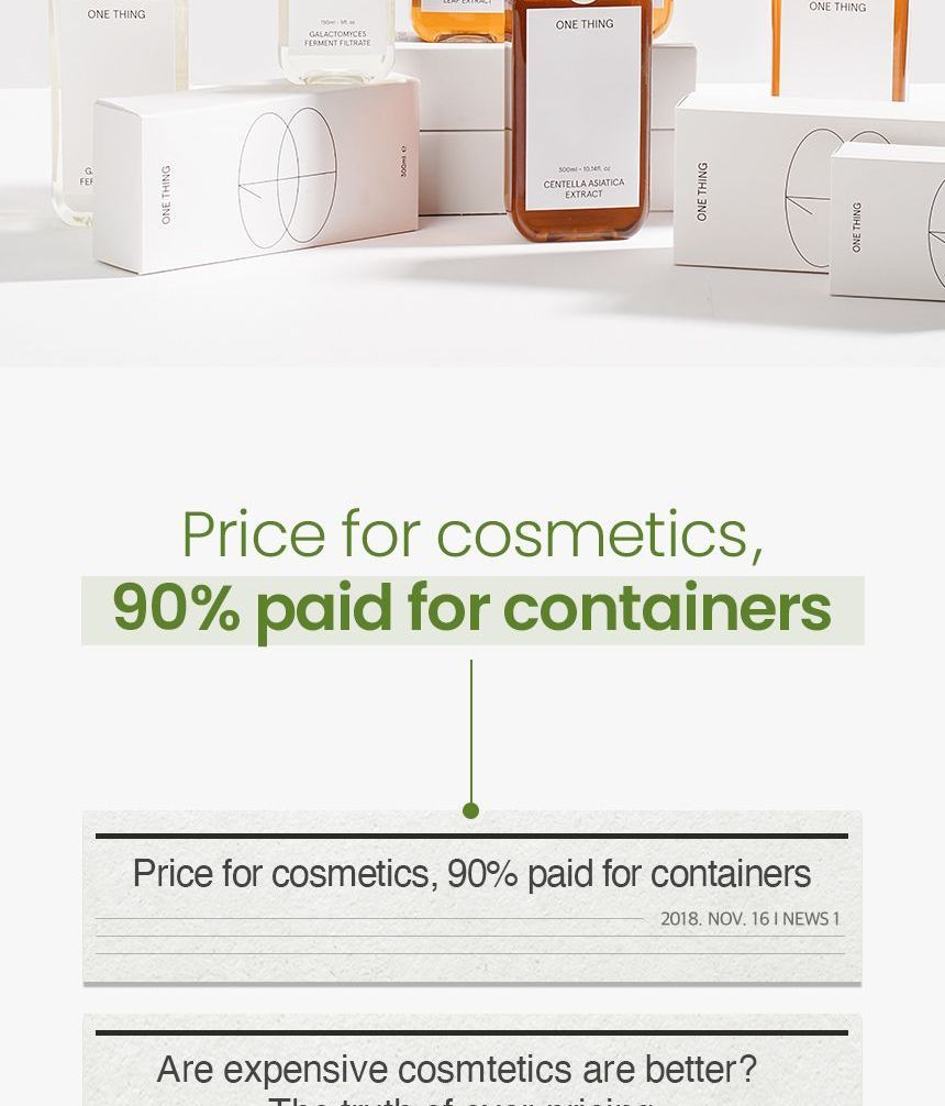 ONE THING - Houttuynia Cordata Extract Toner Mini, 40ml, 56 g, 8809704190732