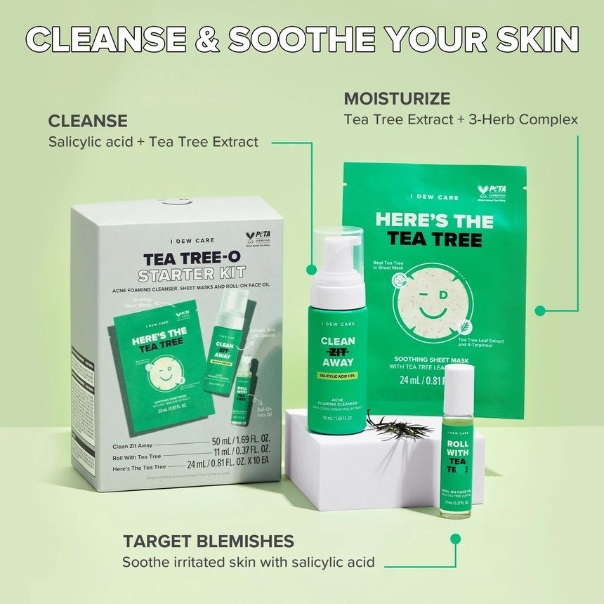 I DEW CARE - Tea Tree-O Starter Kit, 3 pcs, 800 g, 8806190725806