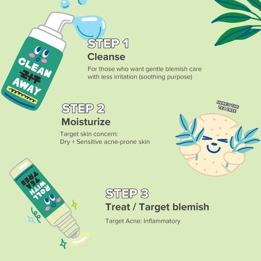 I DEW CARE - Tea Tree-O Starter Kit, 3 pcs, 800 g, 8806190725806
