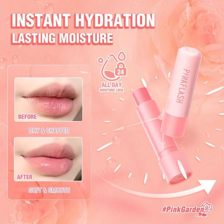 PINKFLASH - PinkGarden Lasting Moist Lipbalm, #Lipbalm - 4.8g, 24 g, 6974908112537