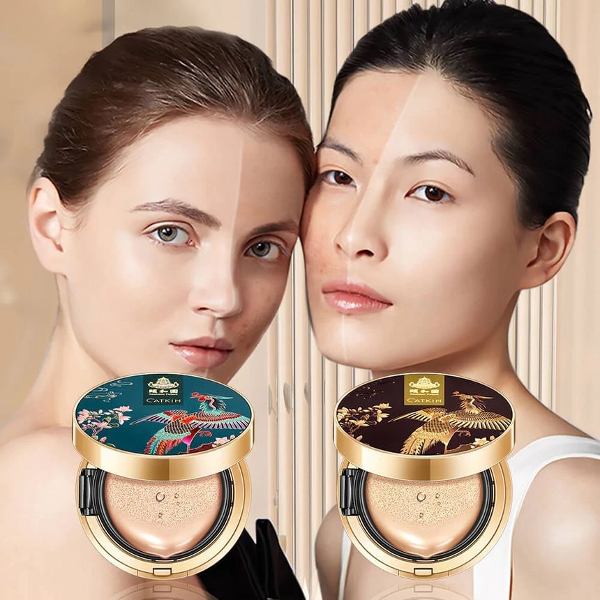 CATKIN - Summer Palace BB Moisture Cover BB Cream Cushion Foundation Set (#C02 Ivory), #C02 Ivory, 170 g, 6974678272585