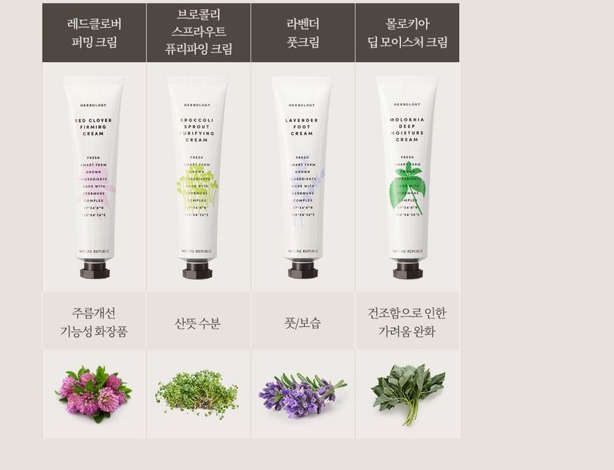 NATURE REPUBLIC - Herbology Lavender Foot Cream, 70ml, 180 g, 8806173483136