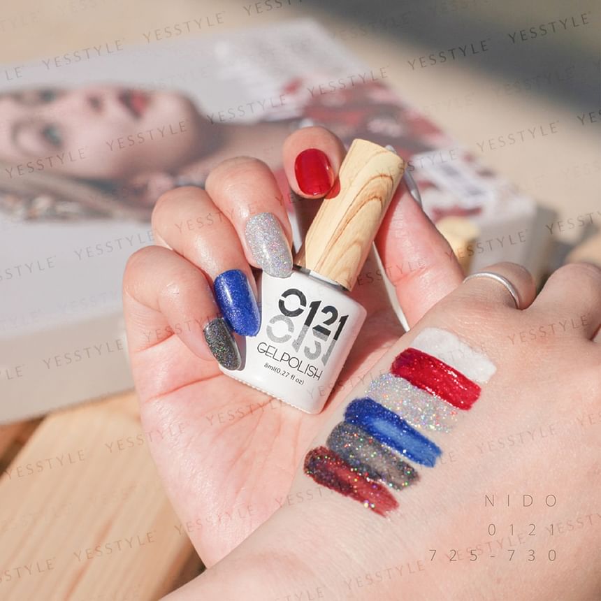 Cosplus - 0121 Nail Gel Polish Gorgeous Collection 727 Grey, 8ml, 43 g, 4713233392106