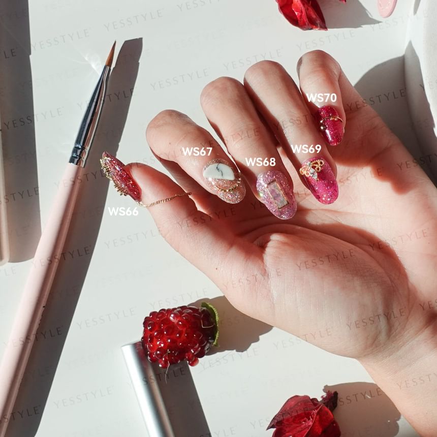 Cosplus - Nouveau Collection Nail Color Gel Fall In Strewlove WS70 Raspberry, 12ml, 50 g, 4713233397941