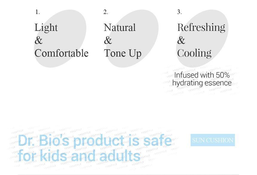 Dr. Bio - Moisturizing Sun Cushion Set, 2 pcs, 120 g, 8809541375095