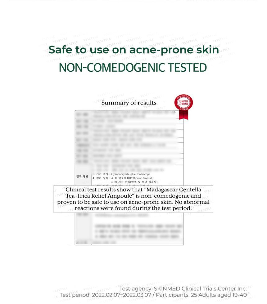 SKIN 1004 - Madagascar Centella Tea-Trica Relief Ampoule, 100ml, 261 g, 8809576261677