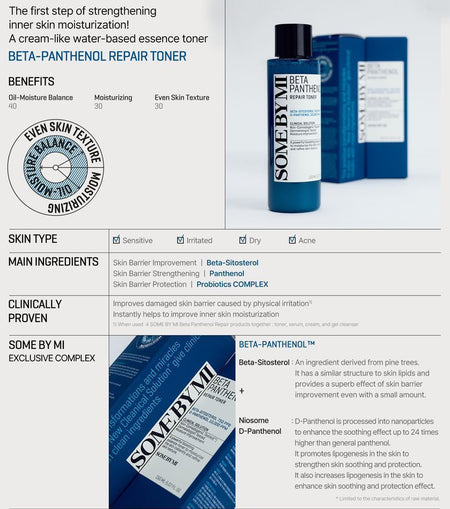 SOME BY MI - Beta Panthenol Repair Toner, 150ml, 201 g, 8809647392750