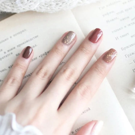 AQUA LALA - Classic 24K Gold Leaf Nail Polish Gift Set, 6 pcs, 477 g, 4892023001005