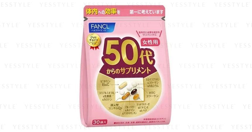 Fancl - Good Choice 50+ Women Health Supplement, 7 pcs x 30 packs, 400 g, 4908049488352