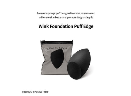 JAVIN DE SEOUL - Wink Foundation Puff Edge, Black, 50 g, 8809298730109