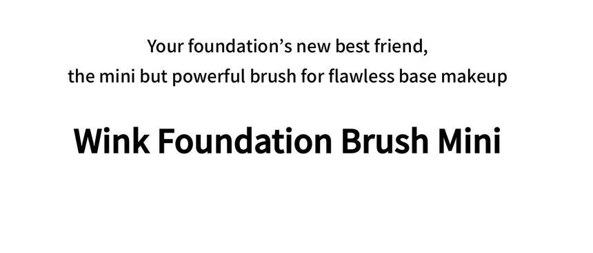 JAVIN DE SEOUL - Wink Foundation Brush Mini, Black, 41 g, 8809298730079