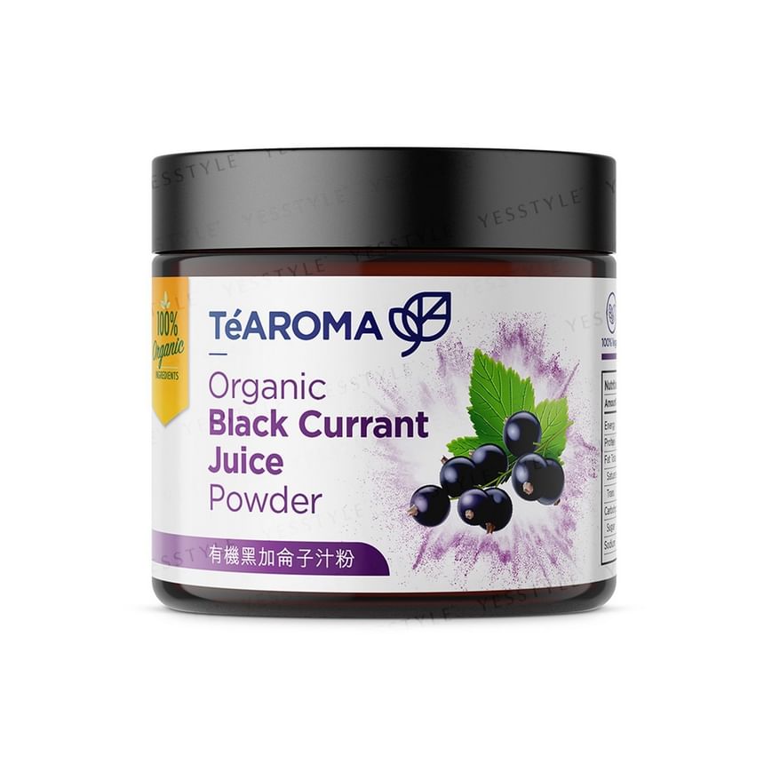 TeAROMA - Organic Black Currant Juice Powder 75g, 75g, 95 g, 48940040075