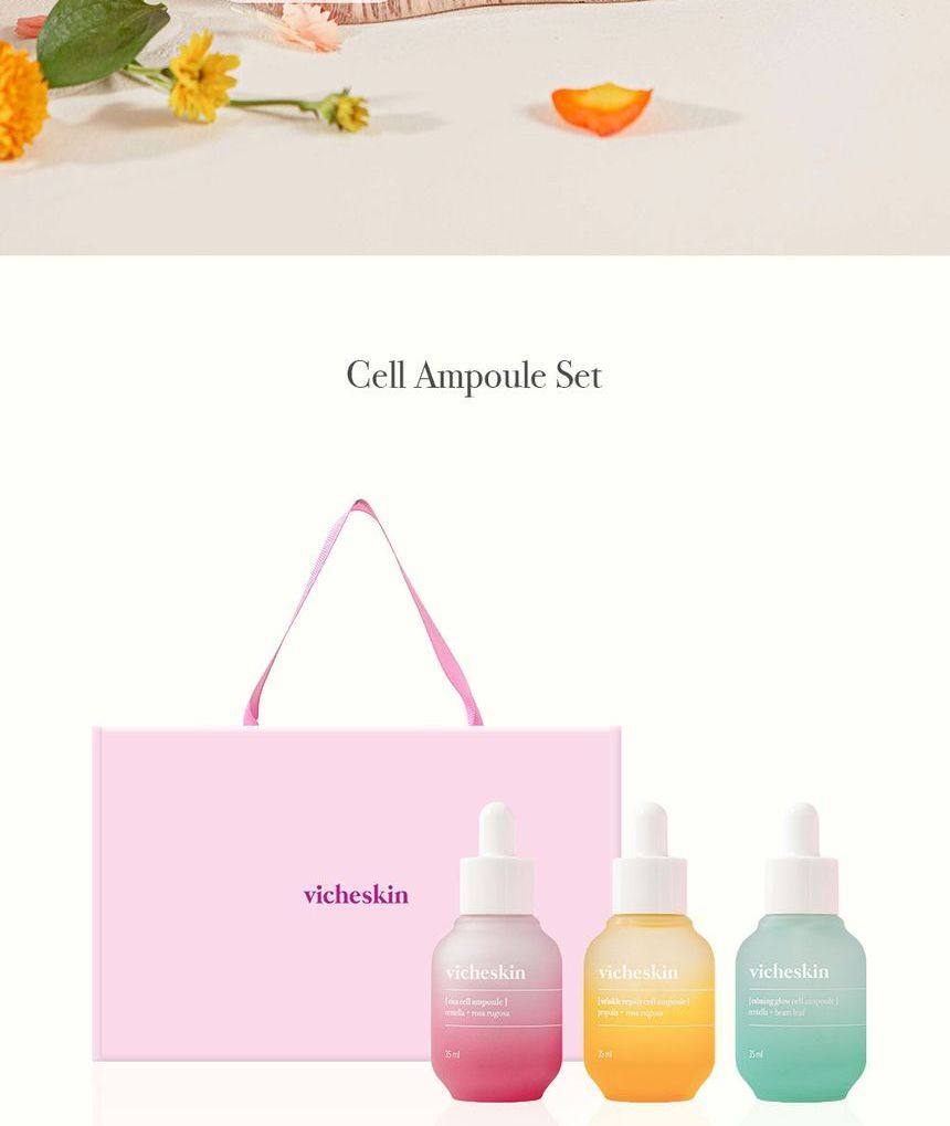 THE PURE LOTUS - vicheskin Cell Ampoule Set, 3 pcs, 681 g, 8809738316870