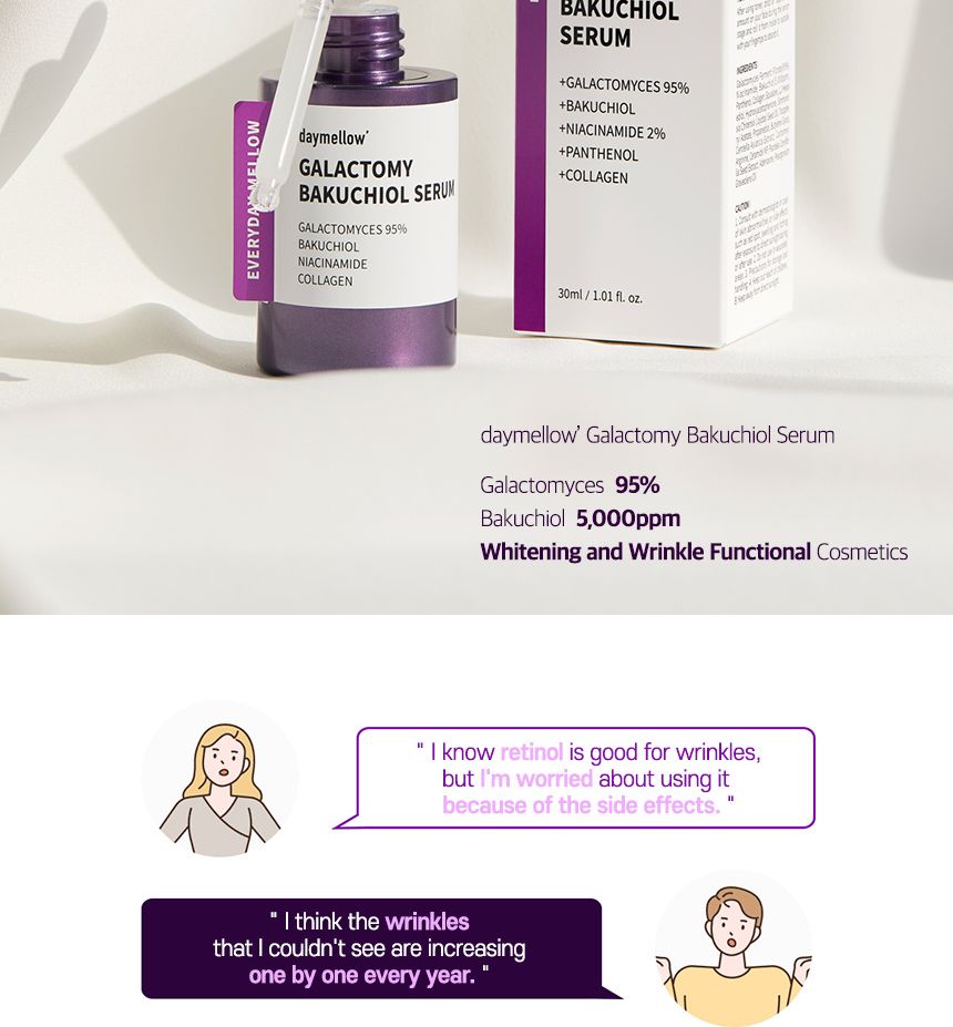 daymellow - Galactomy Bakuchiol Serum, 30ml, 88 g, 8809608730874