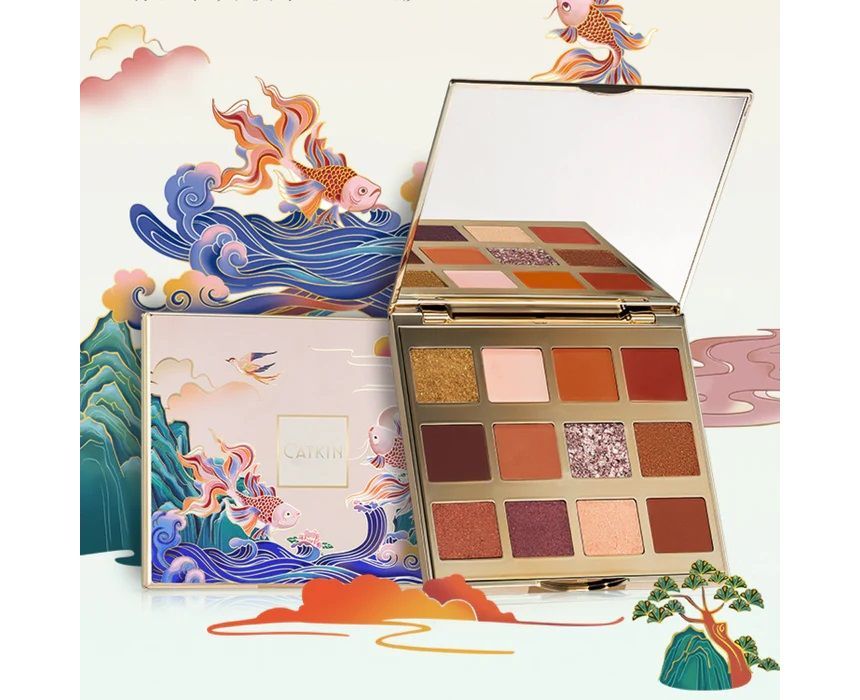 CATKIN - 12 Color Eyeshadow Palette - C01, #C01 Spring Moonlight, 170 g, 6935778566042