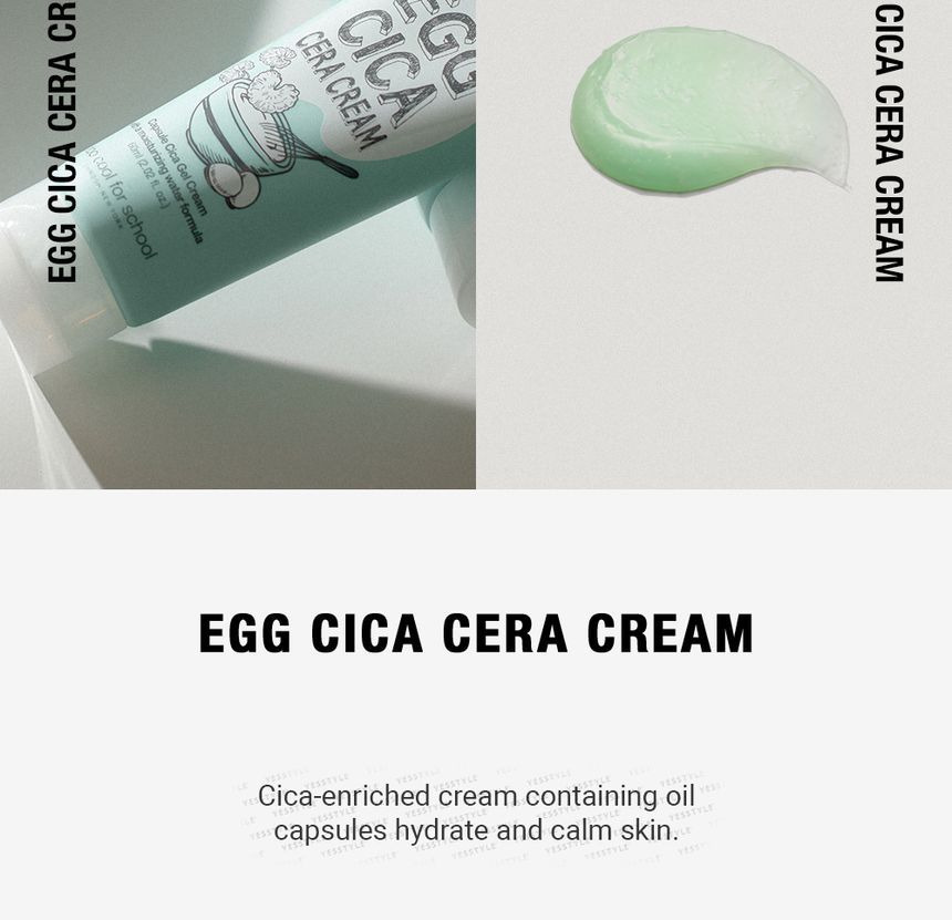 too cool for school - Egg Cica Cera Cream, 60ml, 86 g, 8809815641079