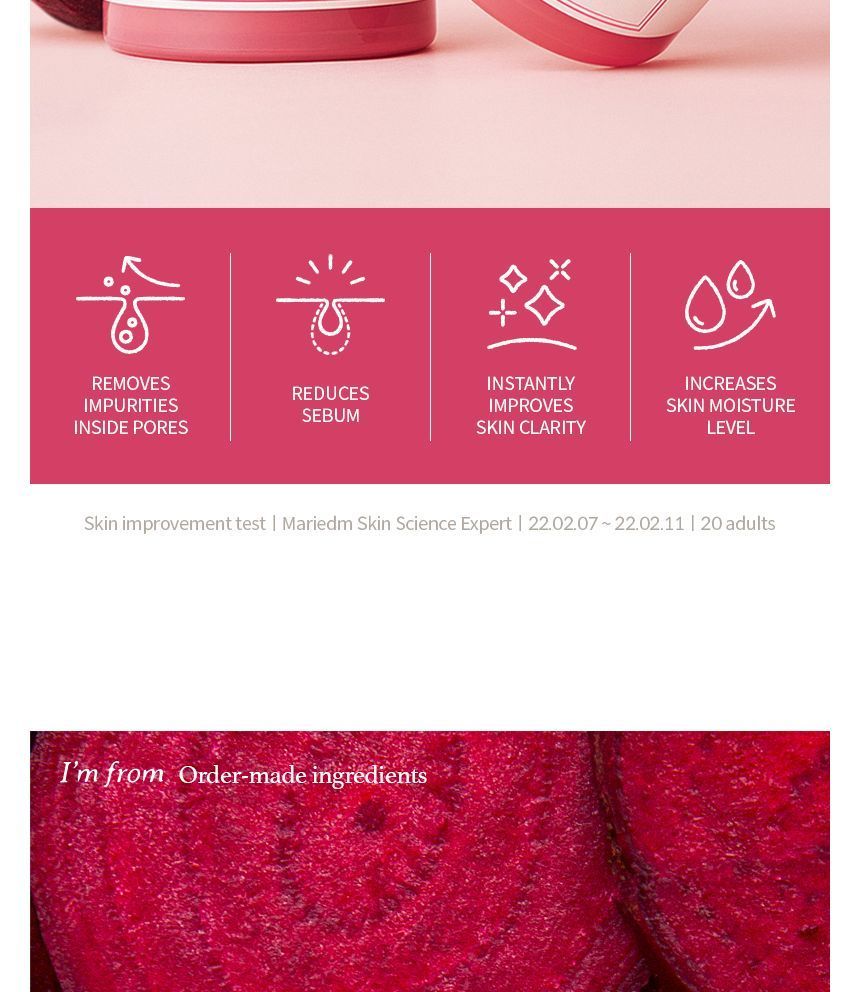 I’m from - Beet Purifying Mask Mini, 30g, 44 g, 8809525931842