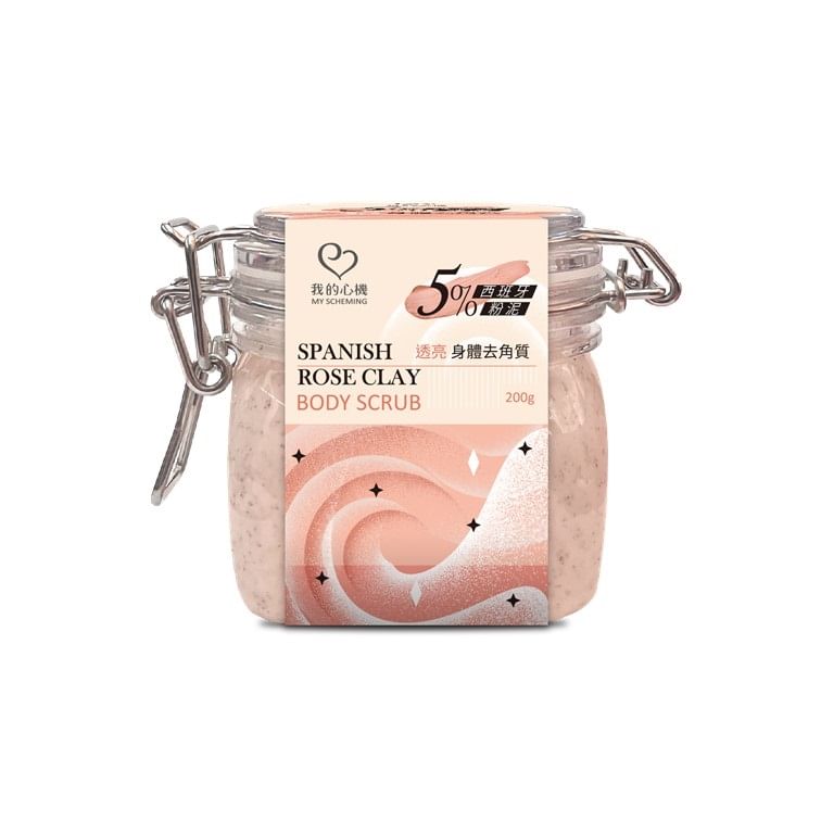My Scheming - Spanish Rose Clay Body Scrub, 200g, 323 g, 4713410995632