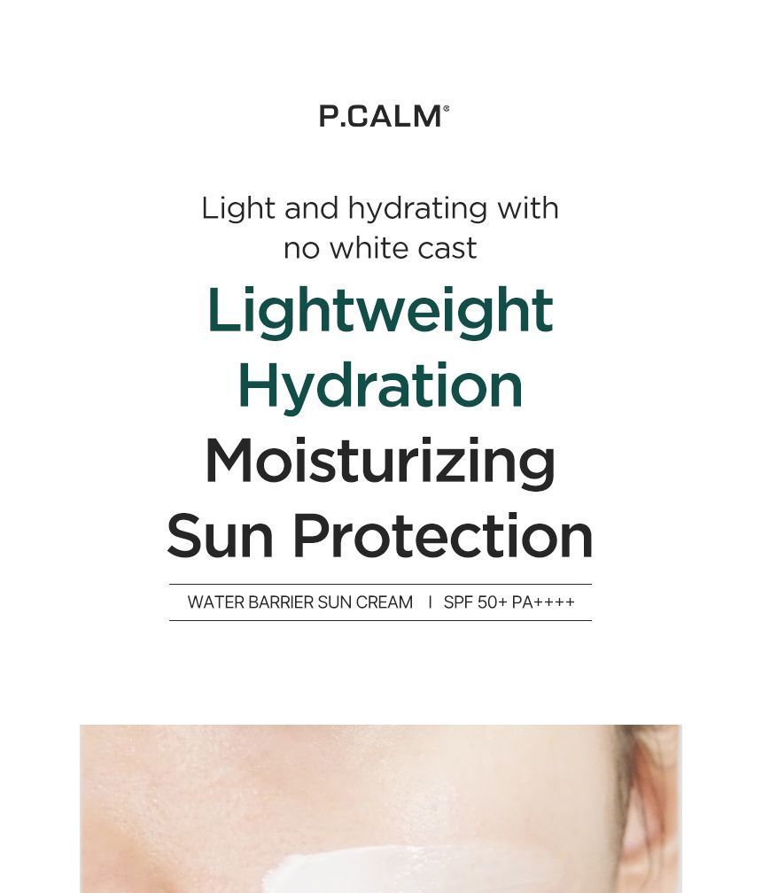 P.CALM - Water Barrier Sun Cream, 50ml, 69 g, 8809884830107