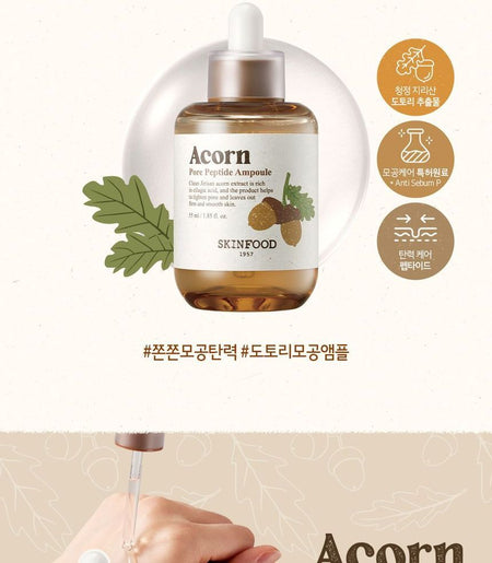 SKINFOOD - Acorn Pore Peptide Ampoule, 55ml, 133 g, 8809032673686