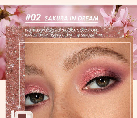 FOCALLURE - Staymax 10 Color Eyeshadow Palette- #2 SAKURA IN DREAM, #2 SAKURA IN DREAM, 80 g, 6941845801435