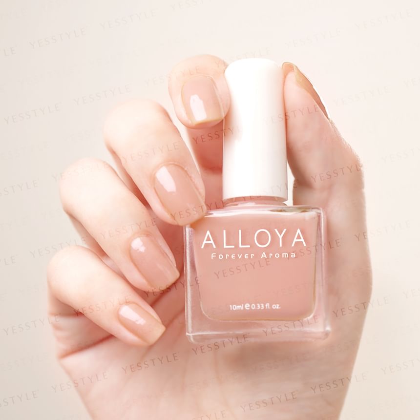 ALLOYA - Water-Based Natural Nail Polish Environmental Friendly 001 Afternoon Delight, 10ml, 60 g, 6934849100017
