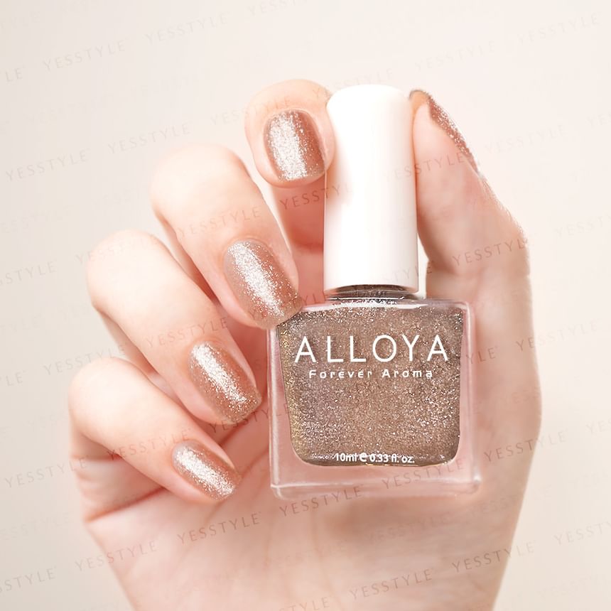ALLOYA - Water-Based Natural Nail Polish Environmental Friendly 087 Glistering Beauty, 10ml, 60 g, 6934849100871