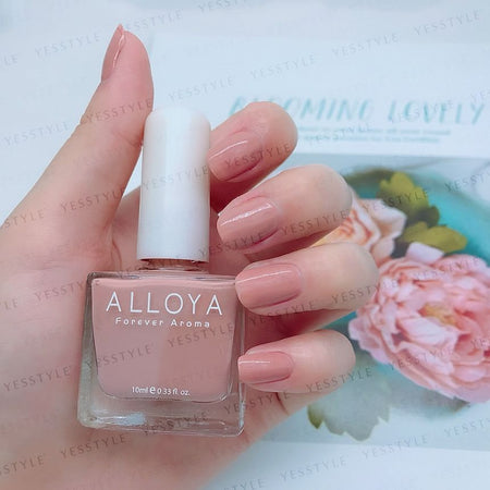 ALLOYA - Water-Based Natural Nail Polish Environmental Friendly 125 Sweet Tea Time, 10ml, 60 g, 6934849101250