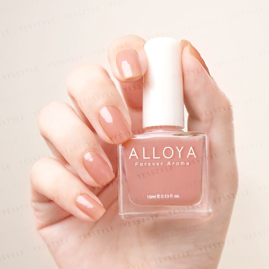 ALLOYA - Water-Based Natural Nail Polish Environmental Friendly 125 Sweet Tea Time, 10ml, 60 g, 6934849101250