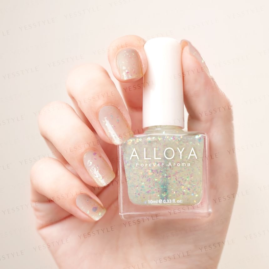 ALLOYA - Water-Based Natural Nail Polish Environmental Friendly 175 Mermaid’s Tears, 10ml, 60 g, 6934849101755