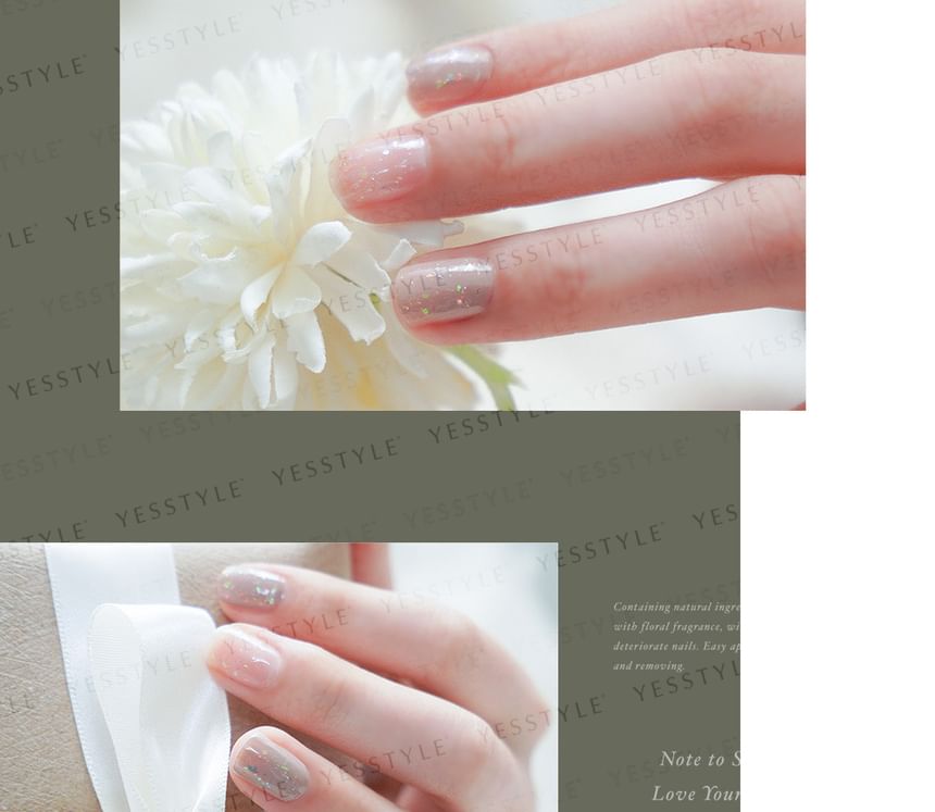 ALLOYA - Water-Based Natural Nail Polish Environmental Friendly 175 Mermaid’s Tears, 10ml, 60 g, 6934849101755