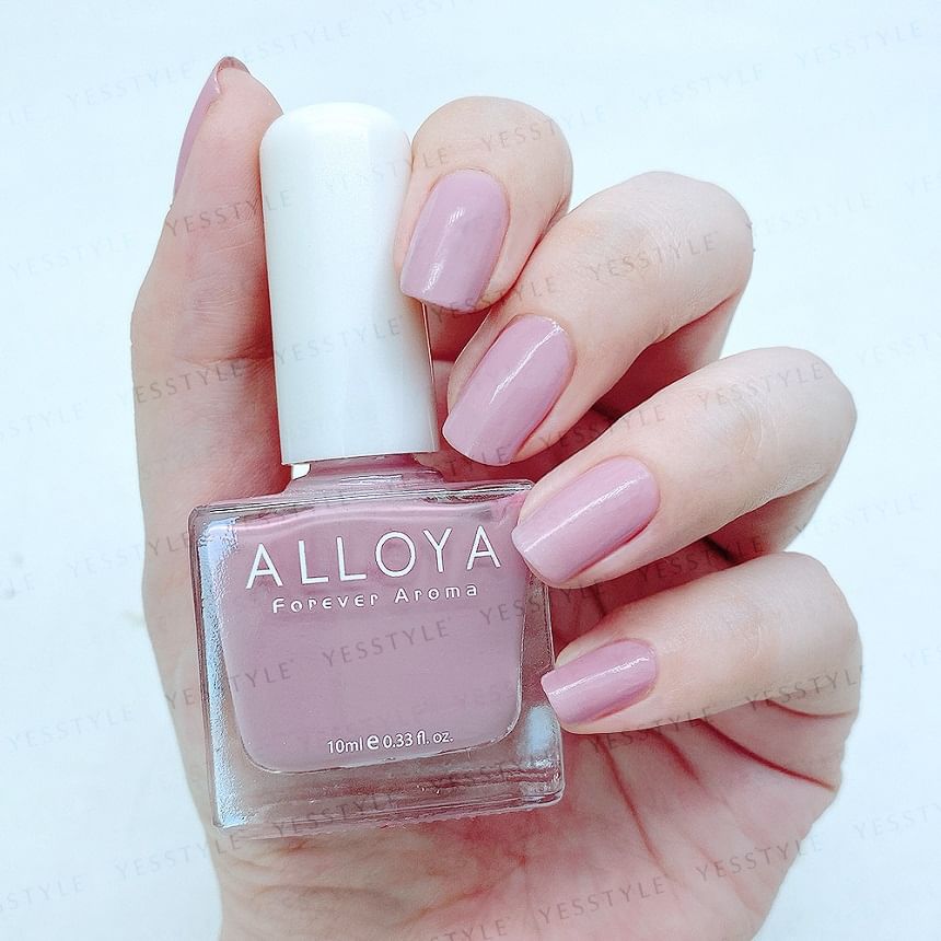 ALLOYA - Water-Based Natural Nail Polish Environmental Friendly 193 Lingna In Arashi, 10ml, 60 g, 6934849101939
