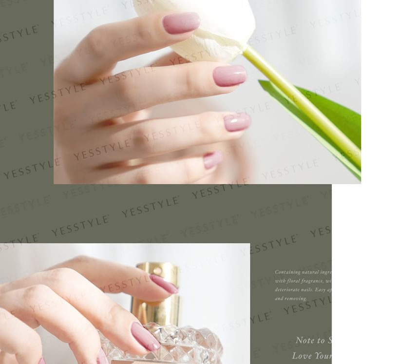 ALLOYA - Water-Based Natural Nail Polish Environmental Friendly 193 Lingna In Arashi, 10ml, 60 g, 6934849101939