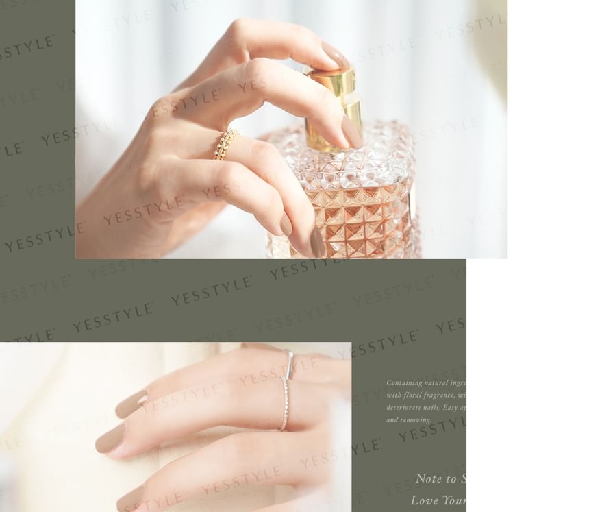 ALLOYA - Water-Based Natural Nail Polish Environmental Friendly 202 Luxurious Ice, 10ml, 60 g, 6934849102028