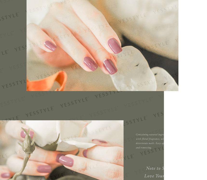 ALLOYA - Water-Based Natural Nail Polish Environmental Friendly 017 Coffee And Bossa Nova, 10ml, 60 g, 6934849100178