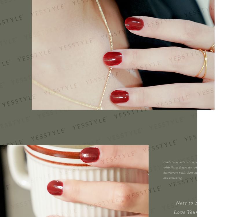 ALLOYA - Water-Based Natural Nail Polish Environmental Friendly 215 Florentine, 10ml, 60 g, 6934849102158