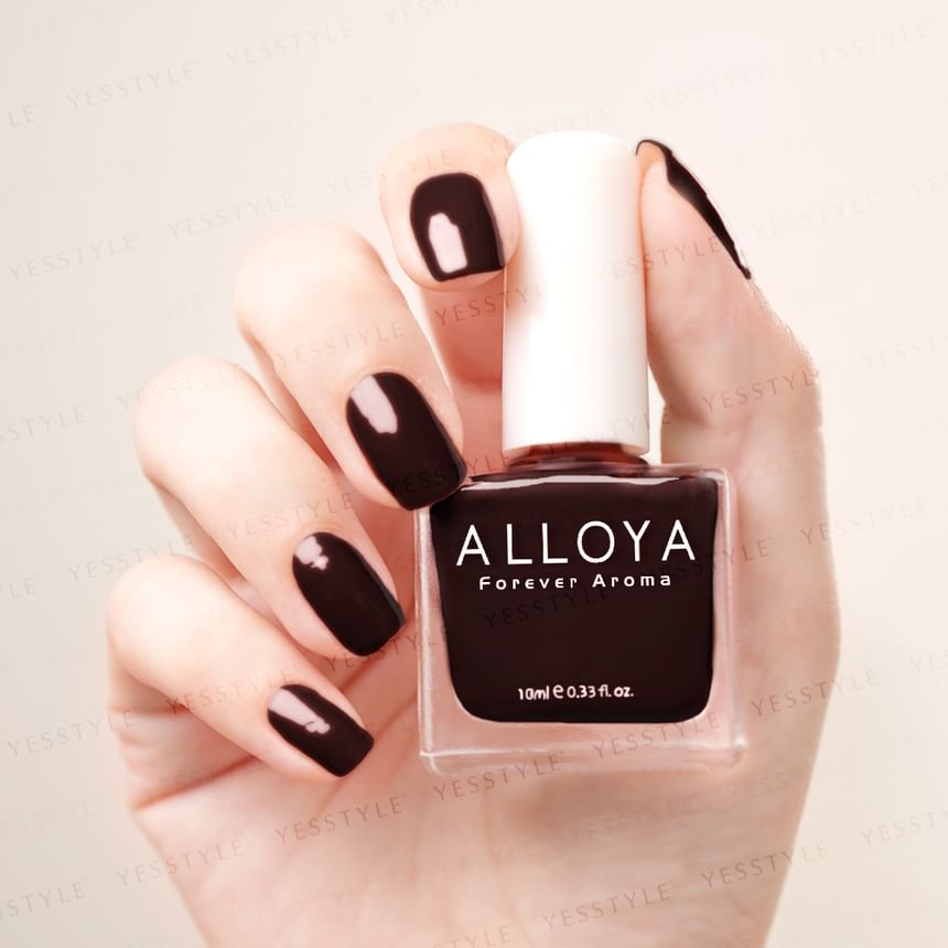 ALLOYA - Water-Based Natural Nail Polish Environmental Friendly 216 Tricia Brown, 10ml, 60 g, 6934849102165