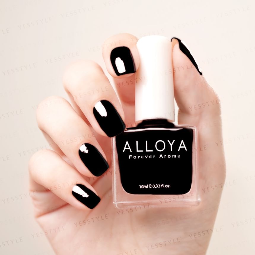 ALLOYA - Water-Based Natural Nail Polish Environmental Friendly 024 Ace Of Spade, 10ml, 60 g, 6934849100246