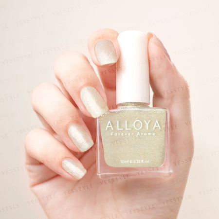 ALLOYA - Water-Based Natural Nail Polish Environmental Friendly 042 Diamond On The Crown, 10ml, 60 g, 6934849100420