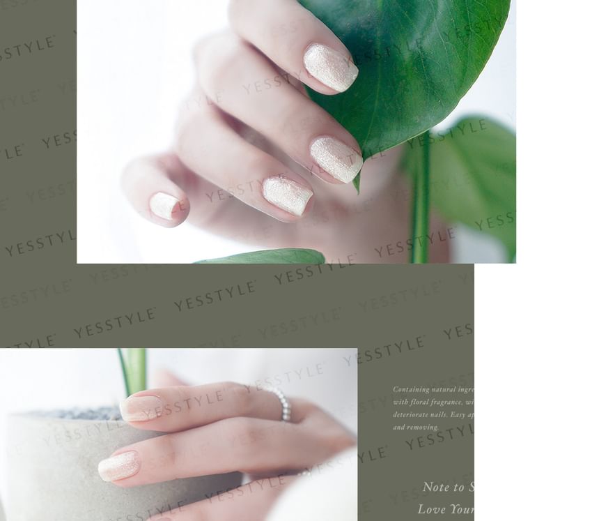 ALLOYA - Water-Based Natural Nail Polish Environmental Friendly 042 Diamond On The Crown, 10ml, 60 g, 6934849100420